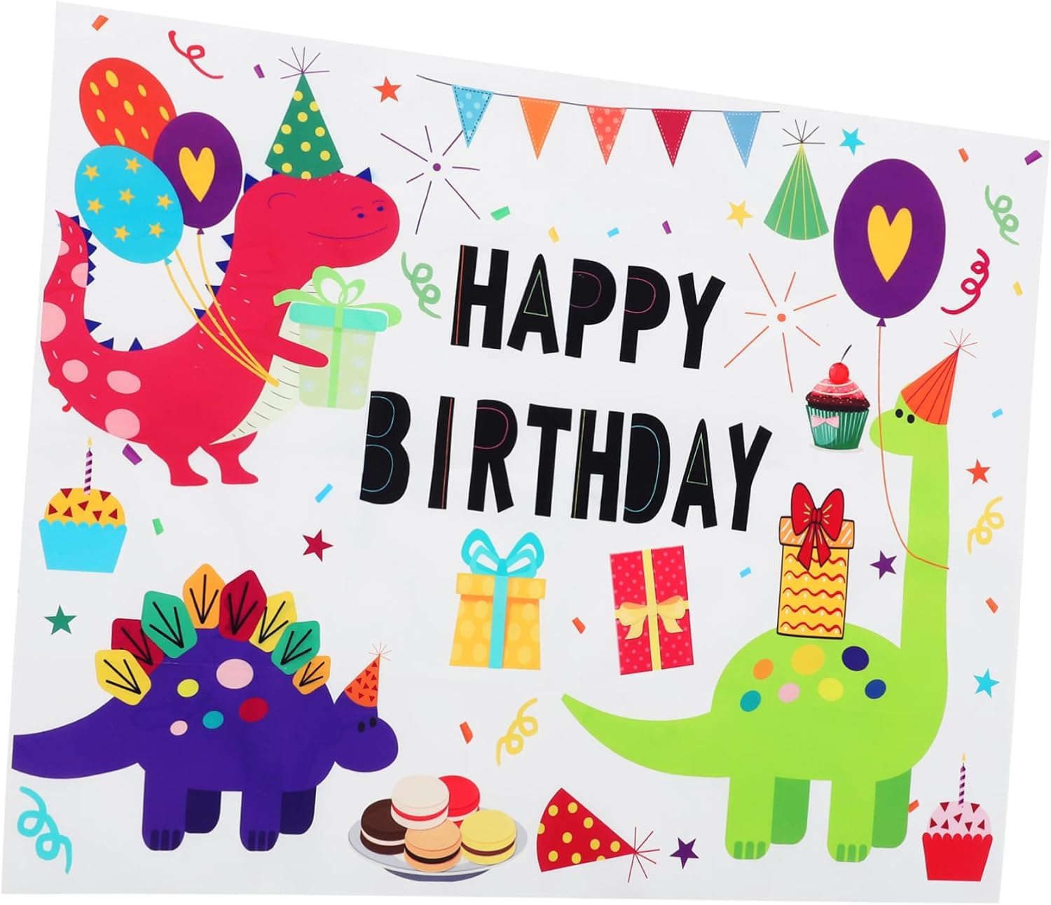 ibasenice Poster Decorativo di Compleanno per Bambini