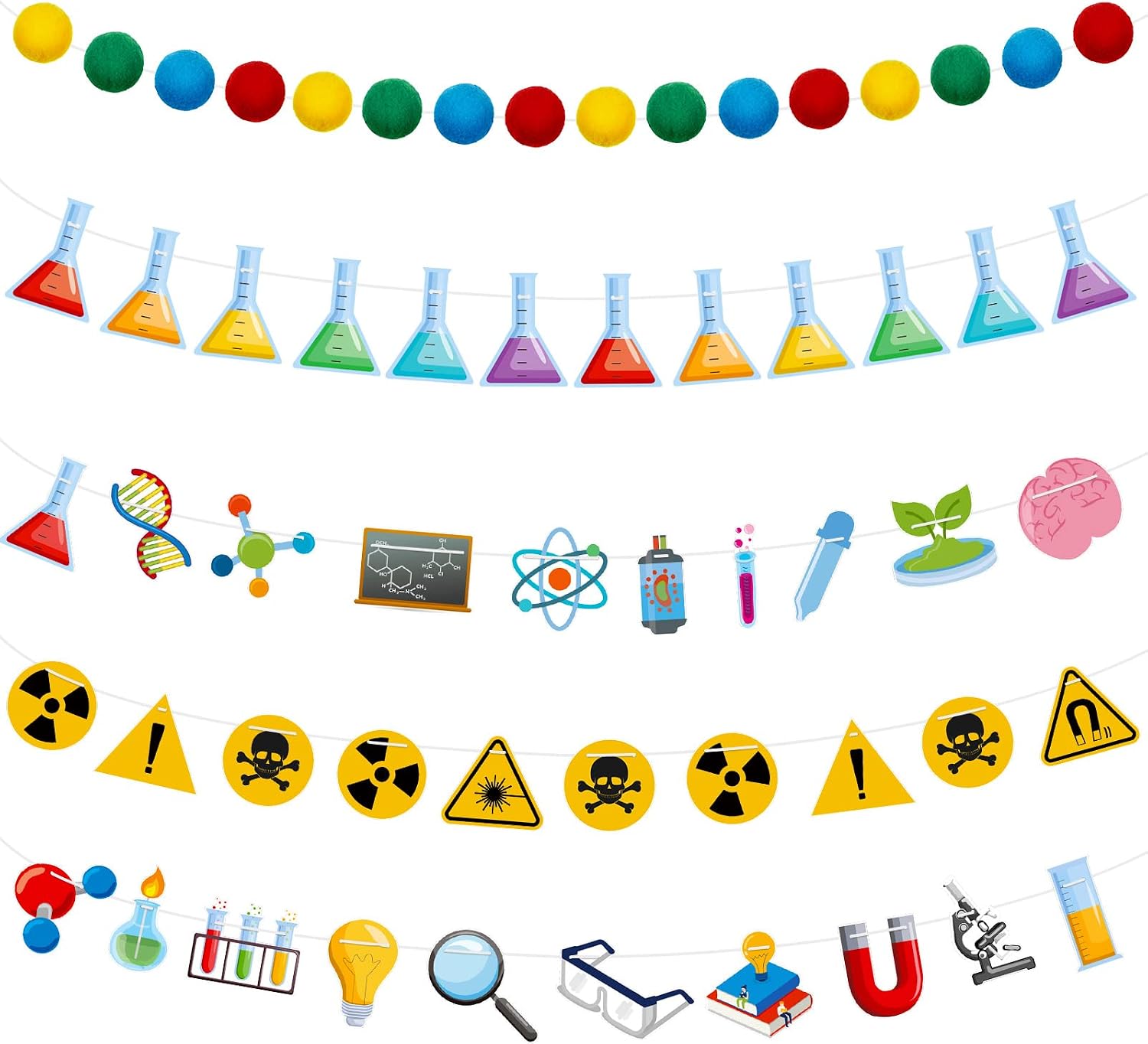 Decorazione Compleanno Scienza Garofano Esperimenti
