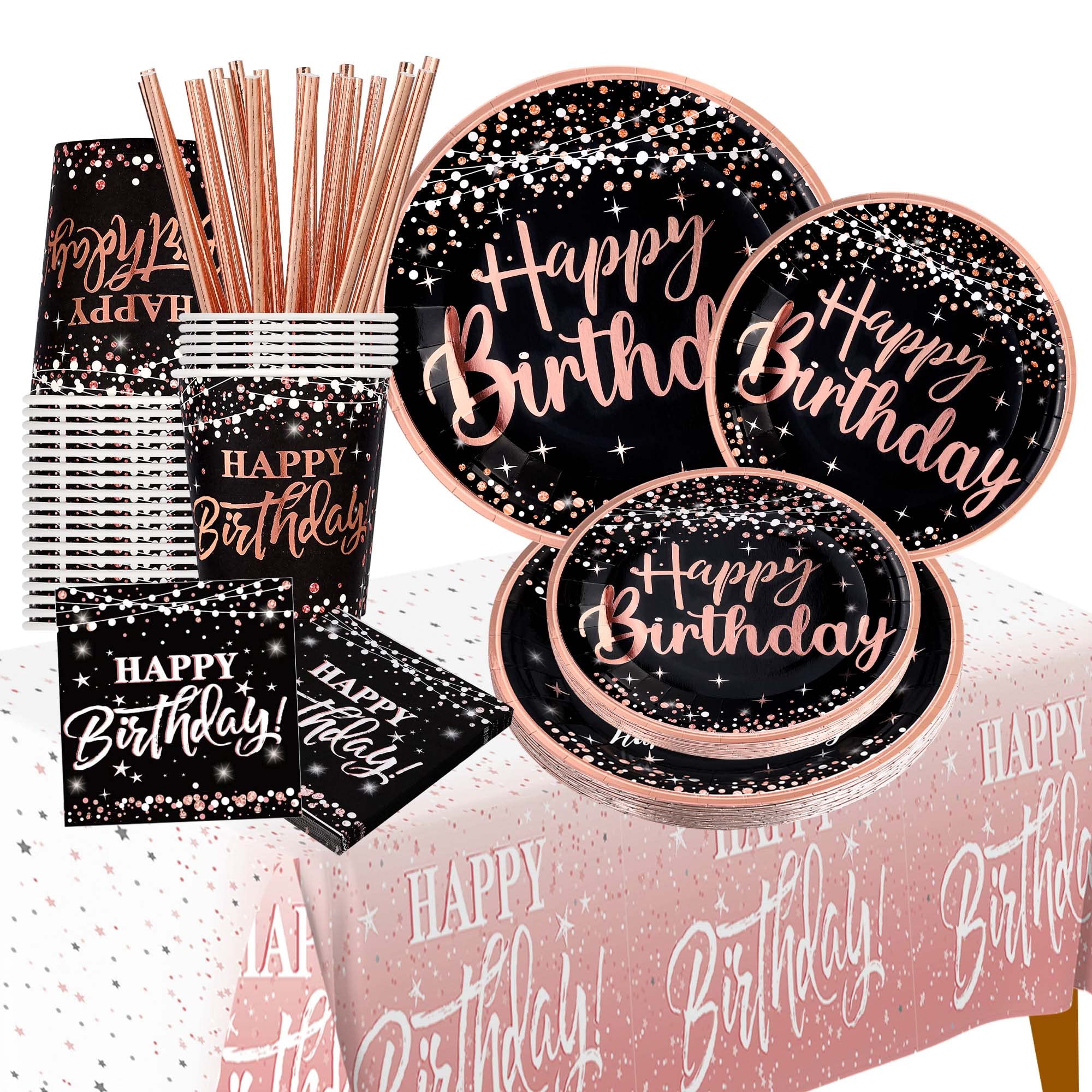 Gugatad Decorazione di Compleanno, 121 pcs Stoviglie
