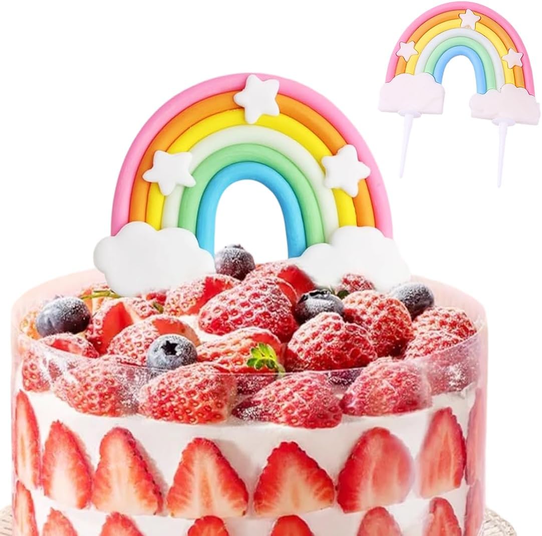 Cake Topper Arcobaleno con Stelle