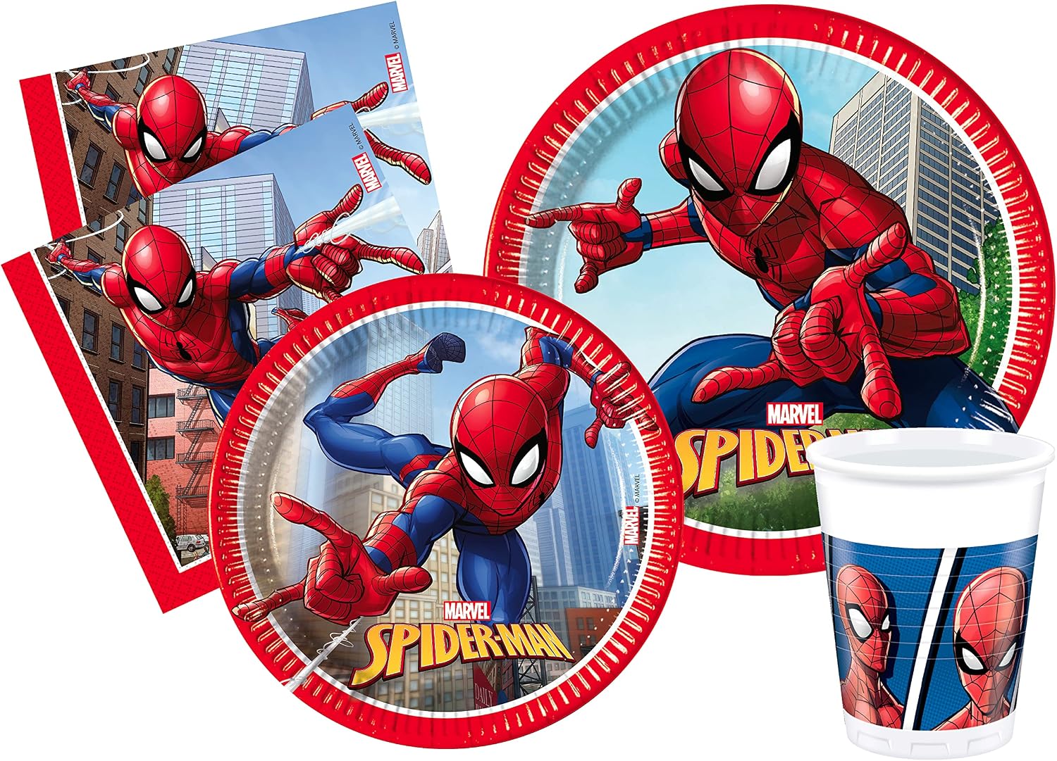 Kit Stoviglie Festa Marvel Spider-Man Crime Fighter