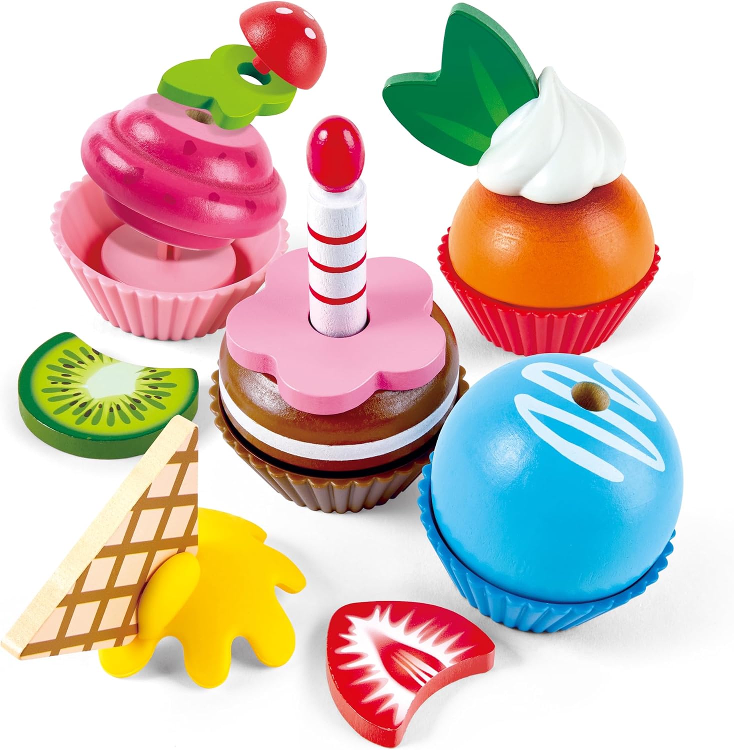 Cupcakes de Juguete para Jugar y Decorar