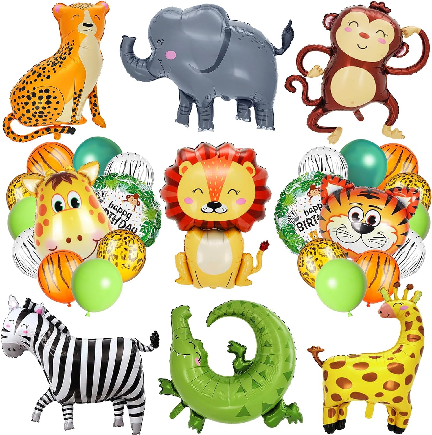 Globos de Animales de Safari