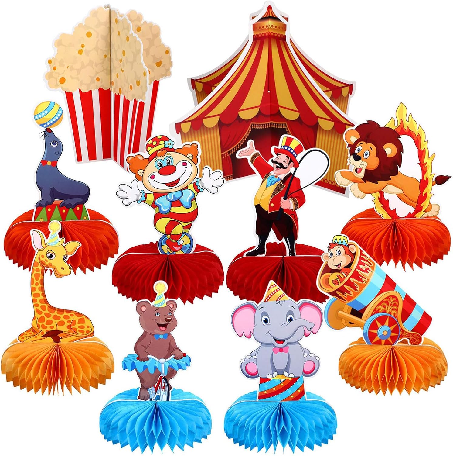 Decoración de Mesa con Tema de Circo