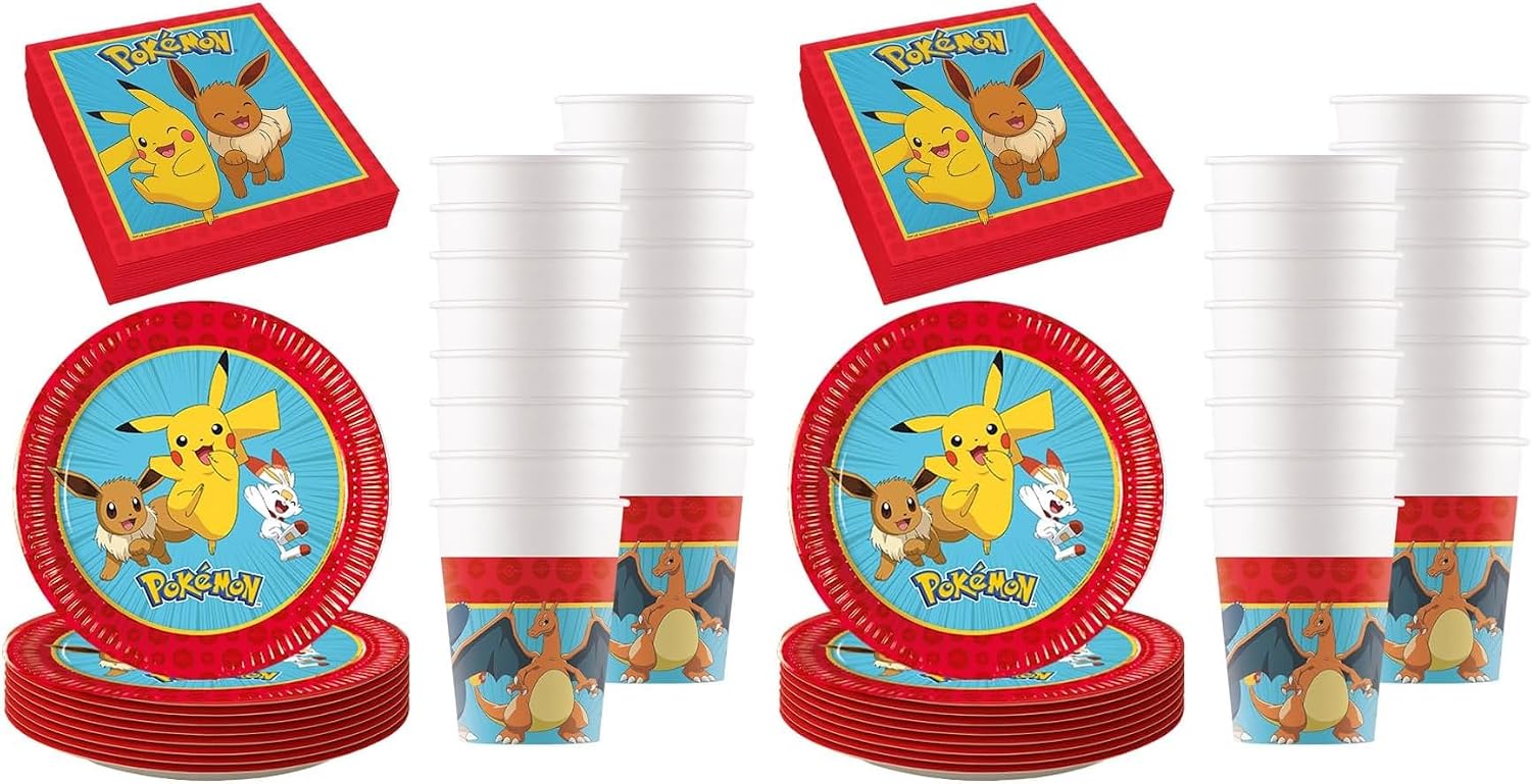 Decorazione di compleanno Pokémon - 52 pezzi