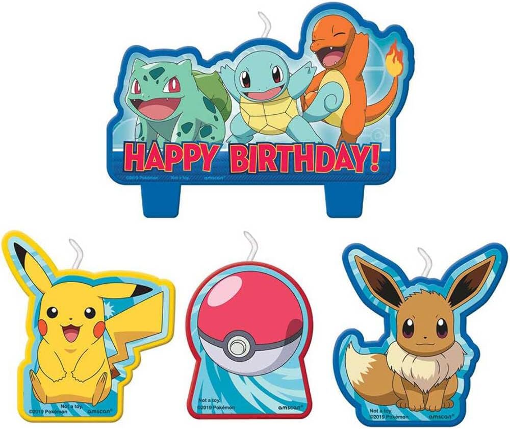 Set di Candele di Compleanno Pokémon
