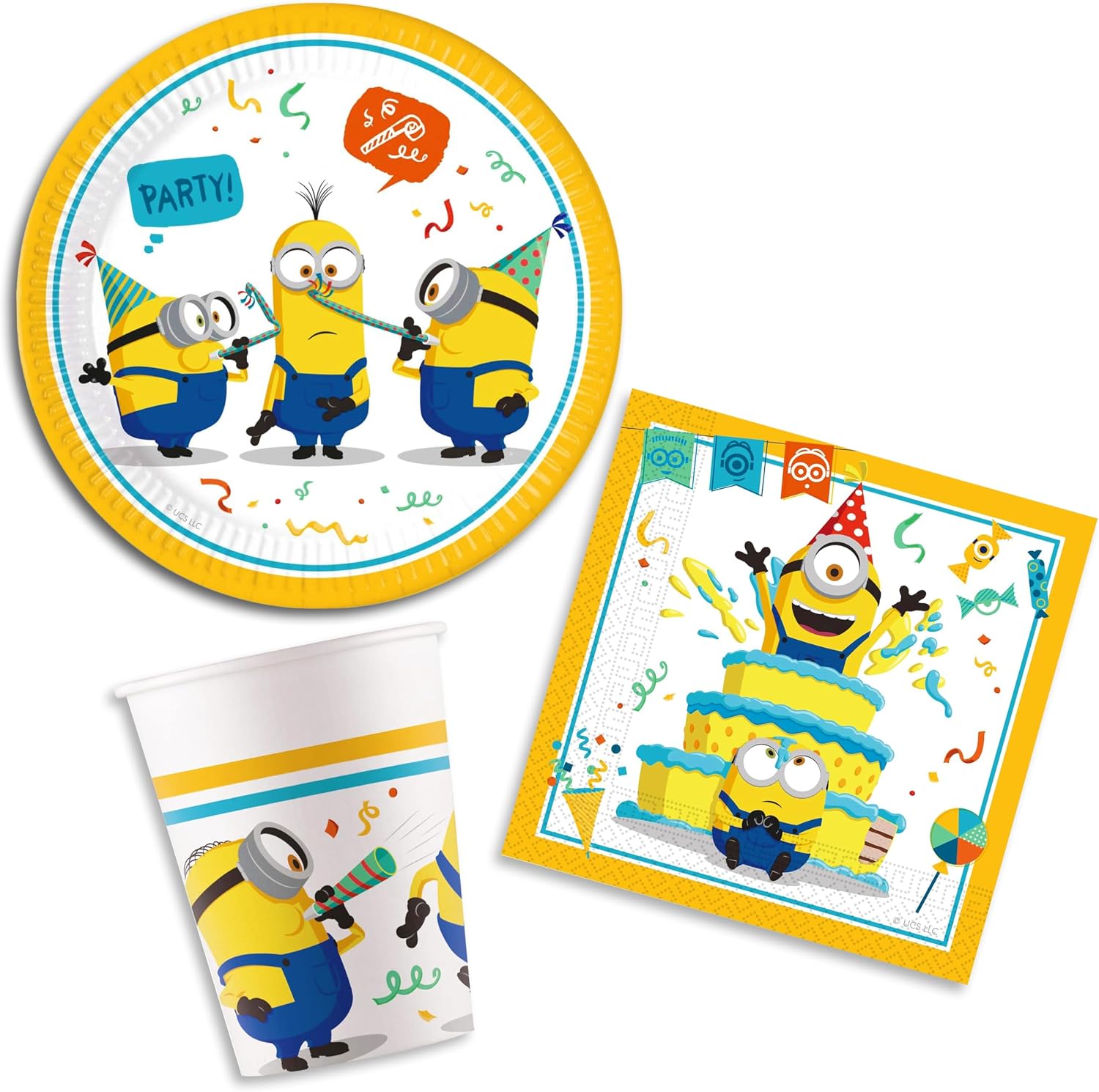 Minion - Set Compleanno per 8 Persone