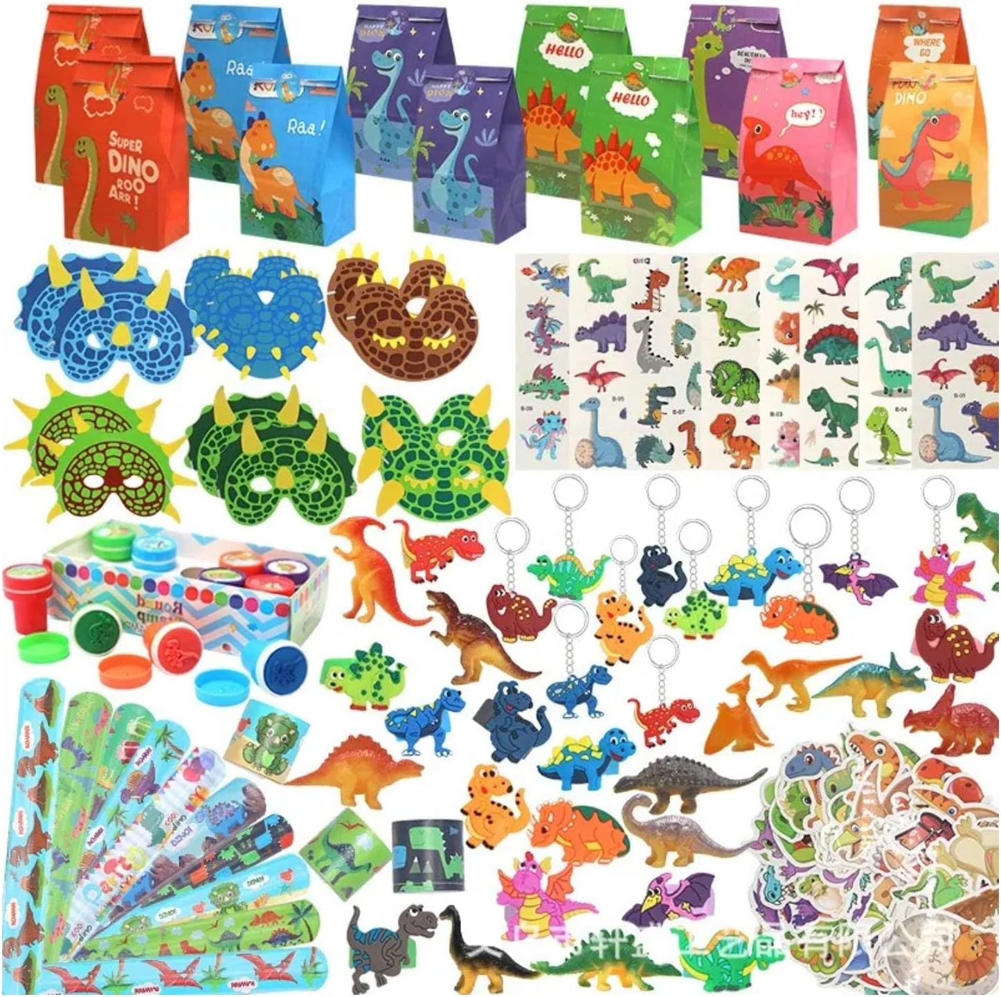 FINYQBET 146 Piezas Recuerdos Fiesta Infantil Dinosaurios