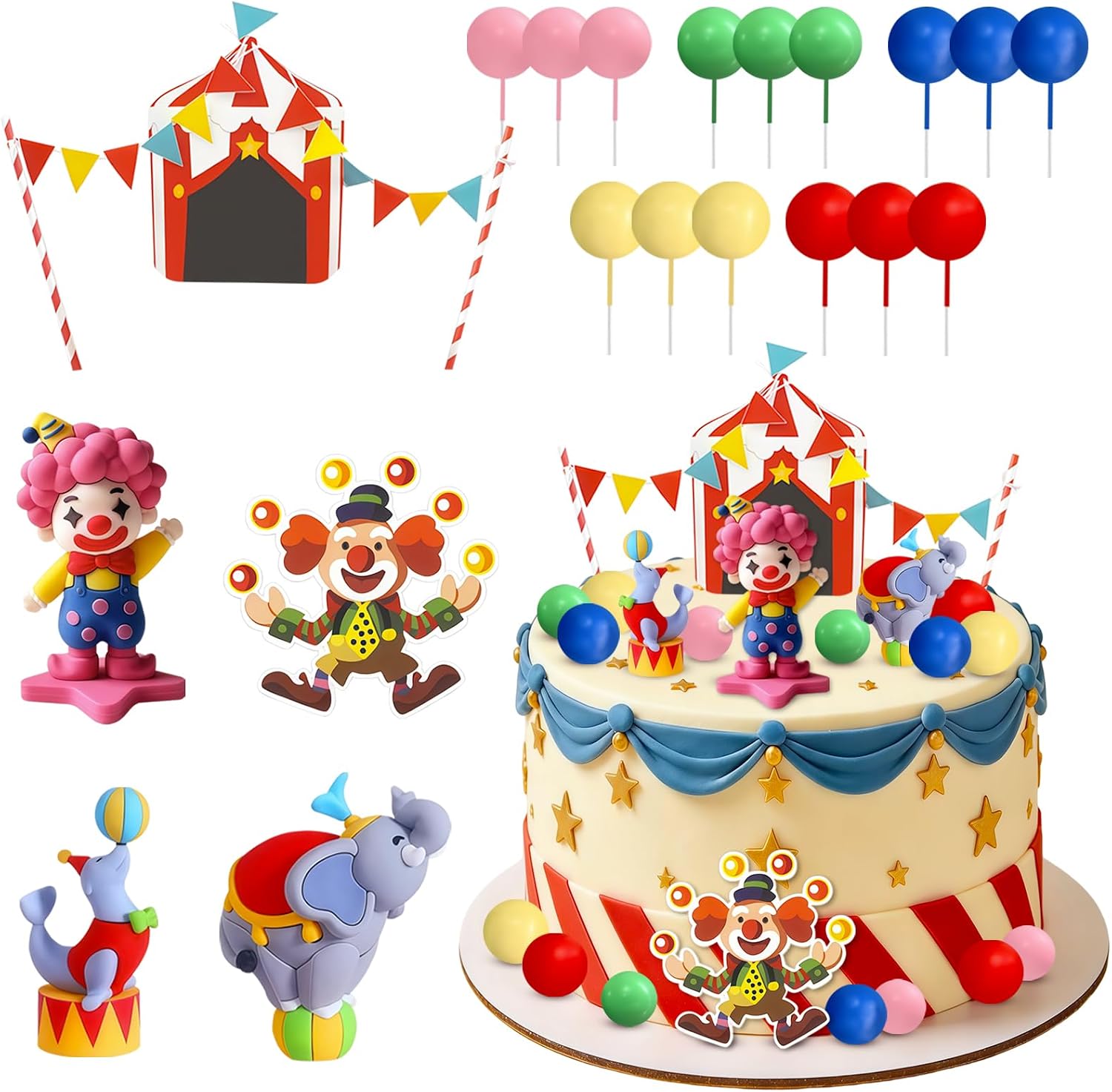 Decorazioni Cupcake Tematica Circo