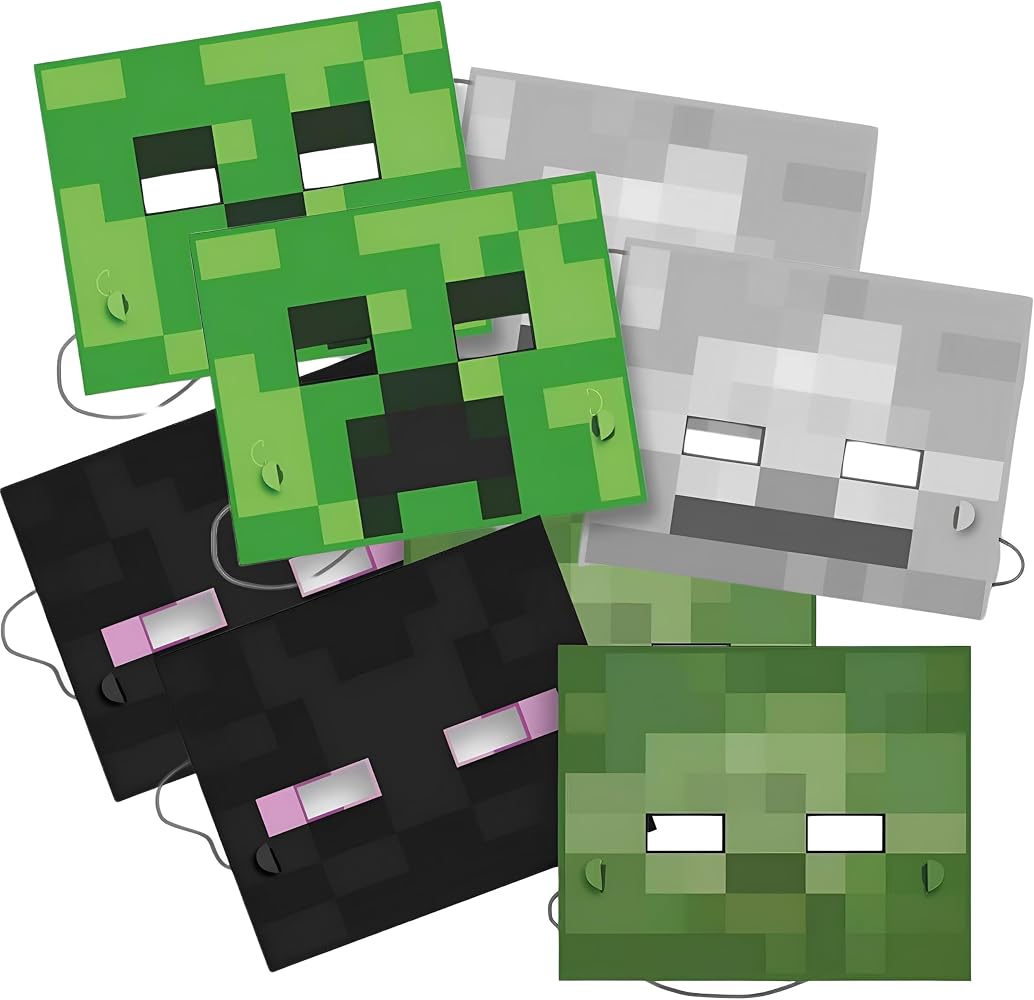 Minecraft Paper Masks