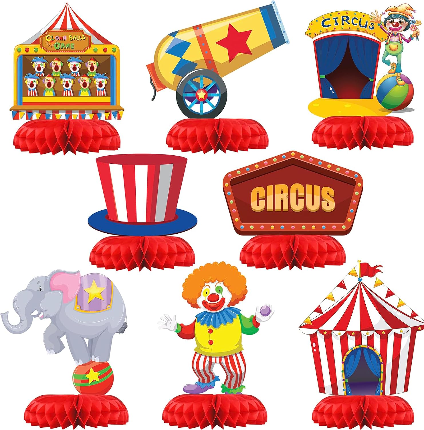 Vintage Circus Party Decoration Set