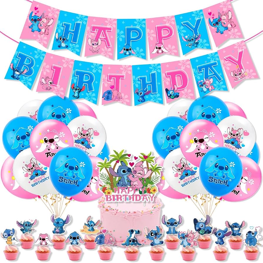 52pz Decorazioni Festa Stitch