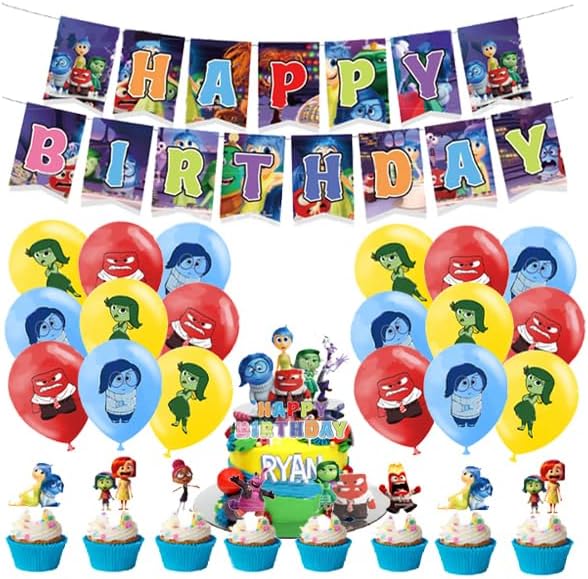Decorazioni di compleanno Inside Out Compleanno Decorazione Palloncini