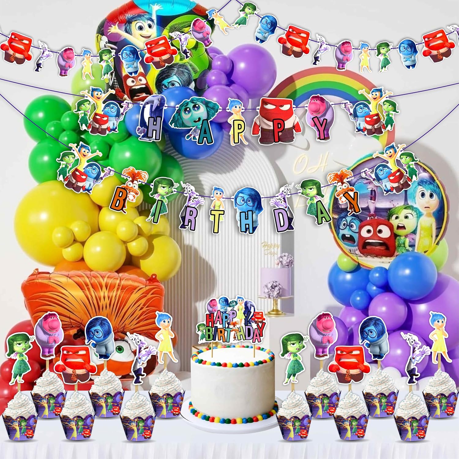 Inside Out 2 - Forniture per feste di compleanno a tema