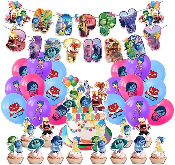 Decorazioni di compleanno Inside Out Decorazioni per torte