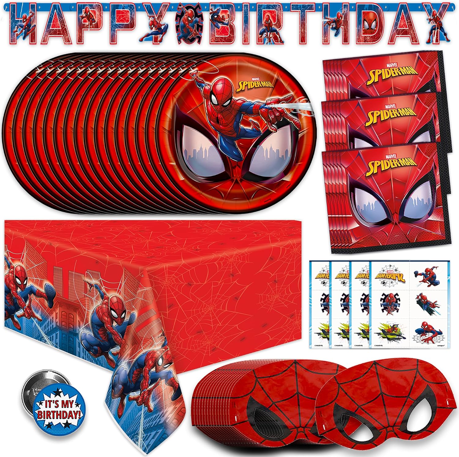 Kit festa Spiderman per 16 invitati
