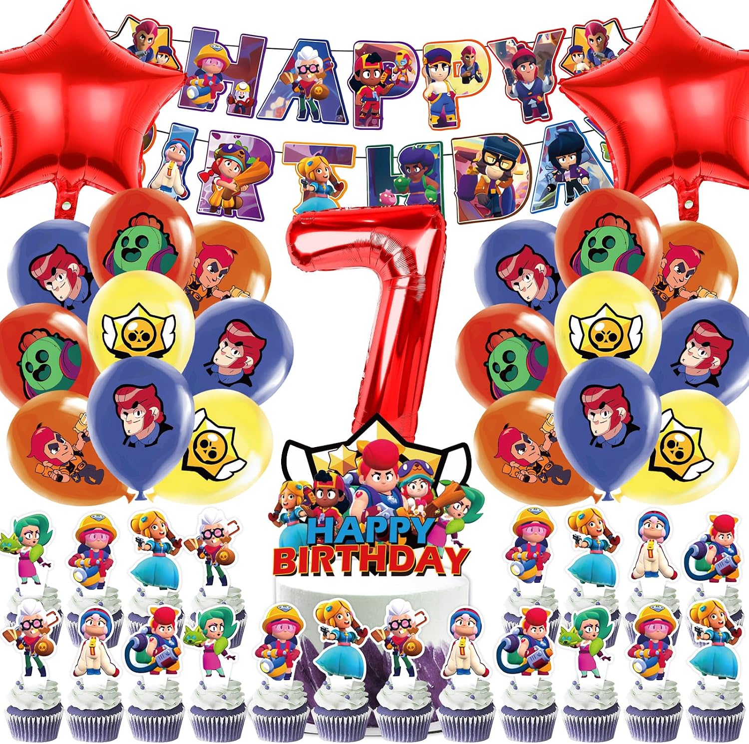 OSOFREE 45 Pezzi Bral Strs Set di Compleanno