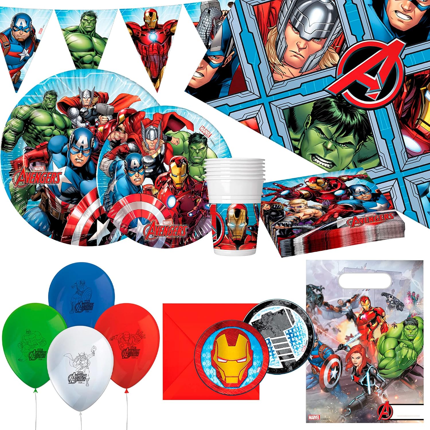 Set Festa di compleanno Infantile Avengers, Decorazione