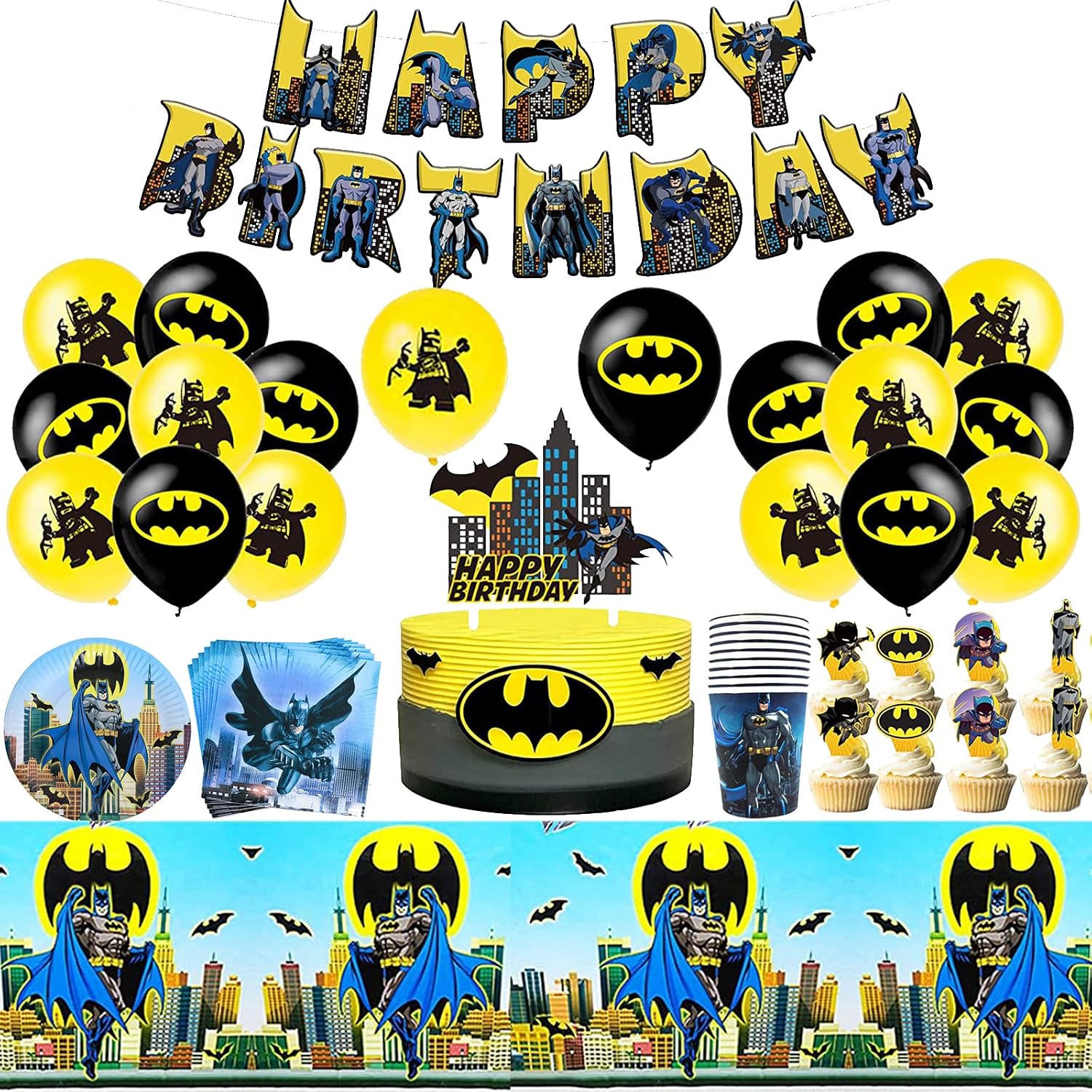 Decorazioni di Compleanno Batman Deco