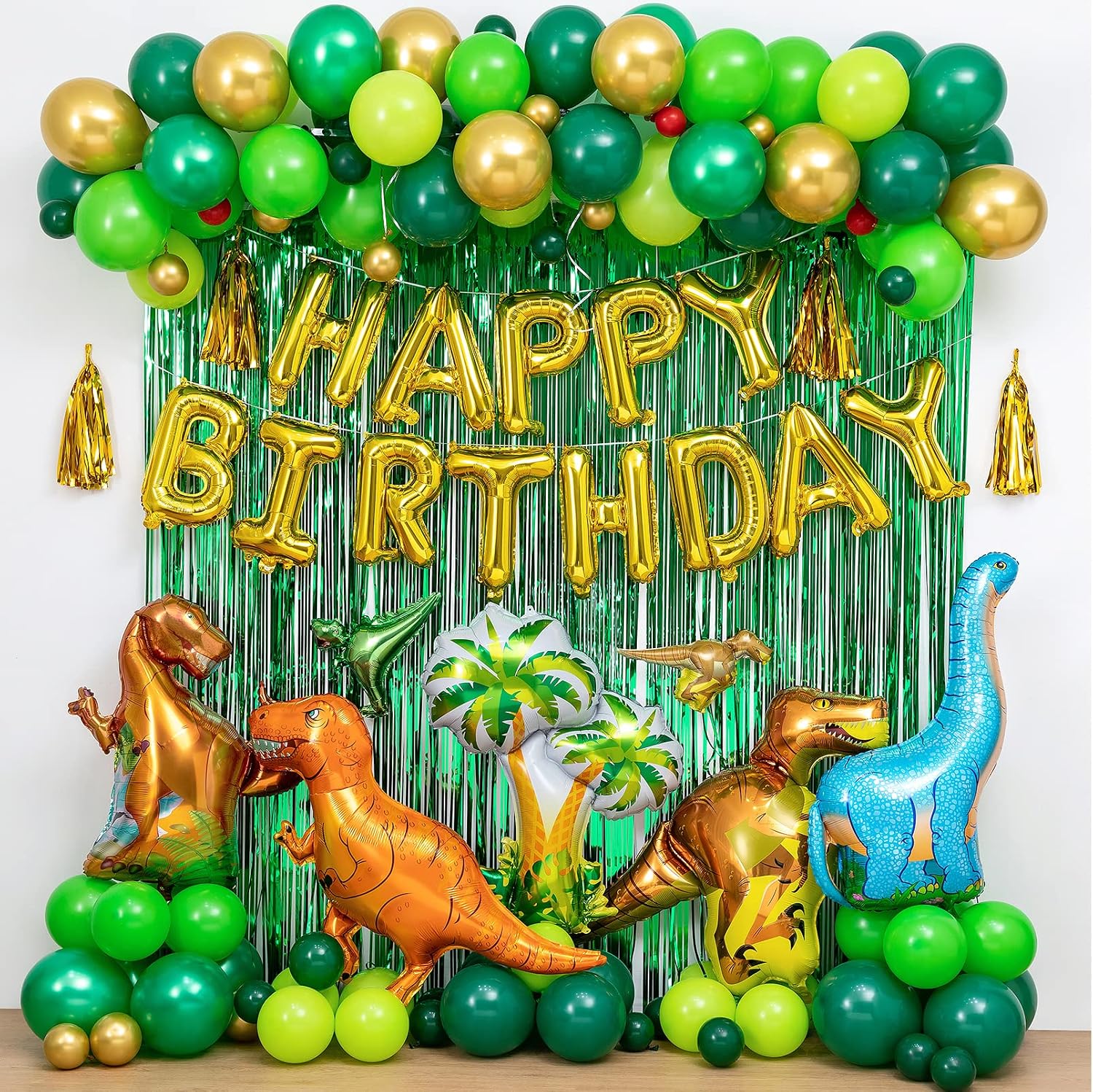 118 pezzi decorazioni di compleanno dinosauri