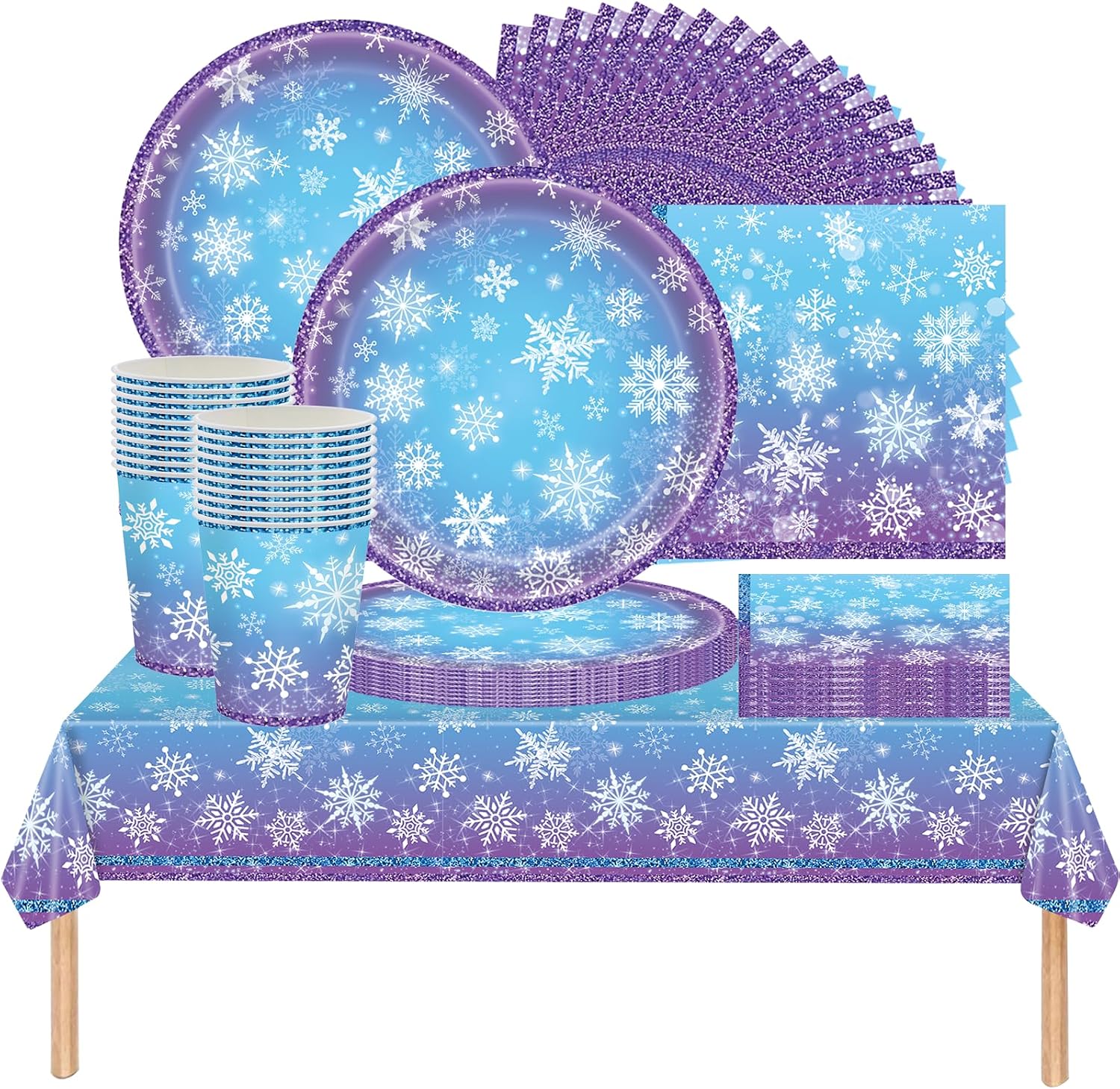 Set di stoviglie per festa di compleanno a tema Frozen