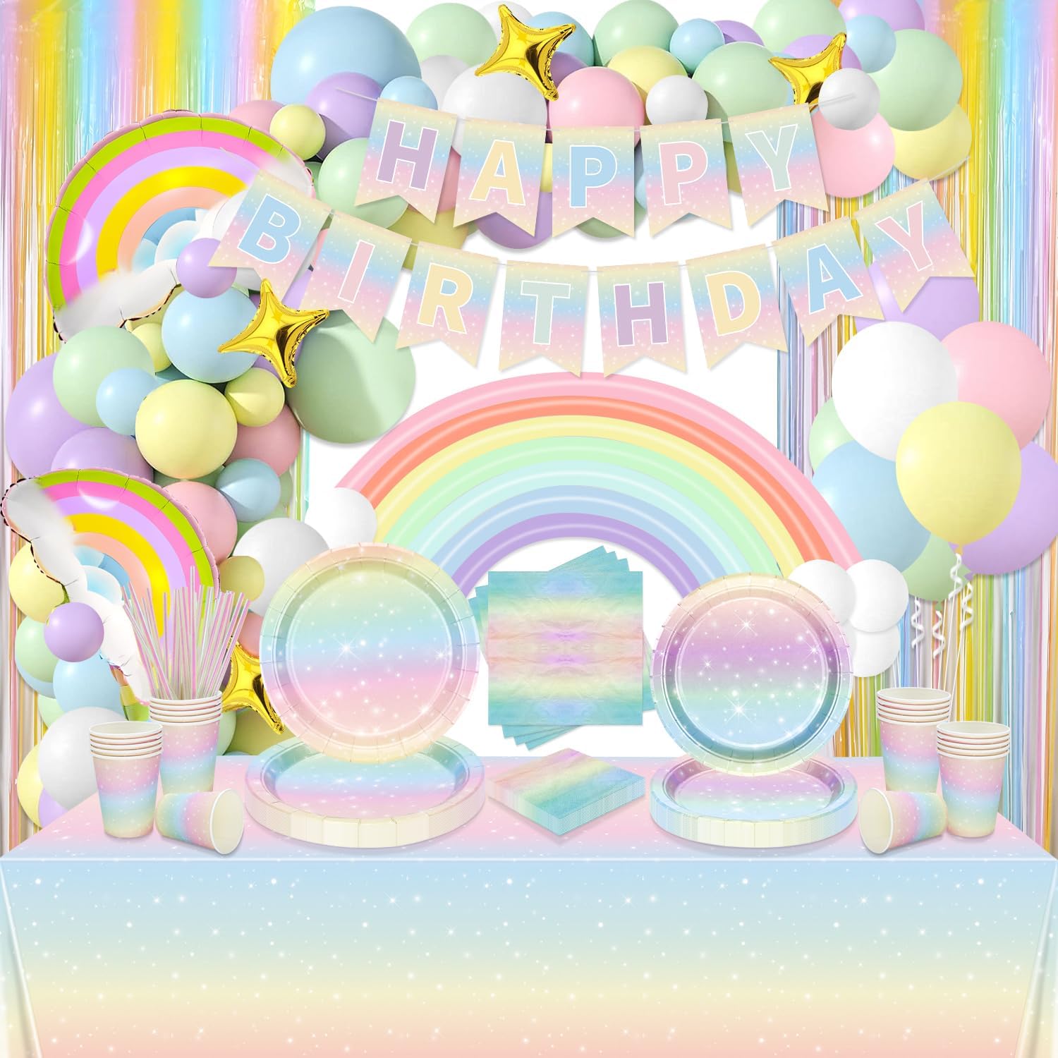 Decorazione di Festa di Compleanno Arcobaleno
