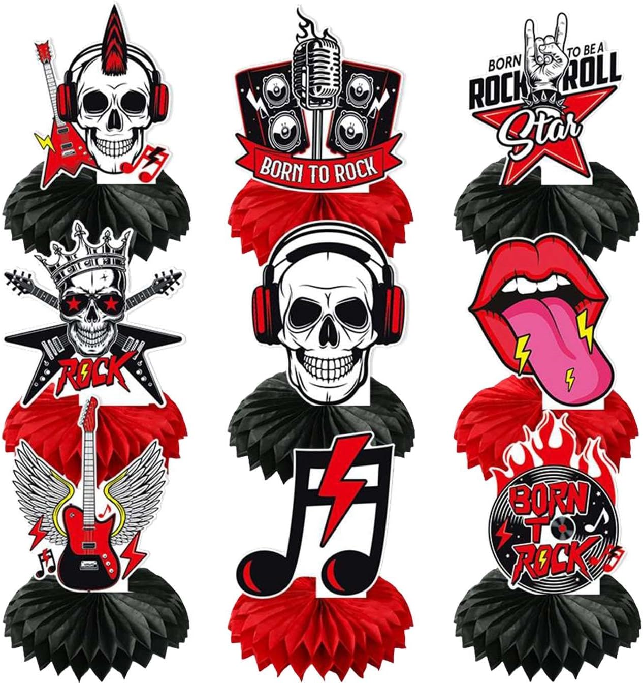 Decorazioni per feste Rock and Roll - Centrotavola