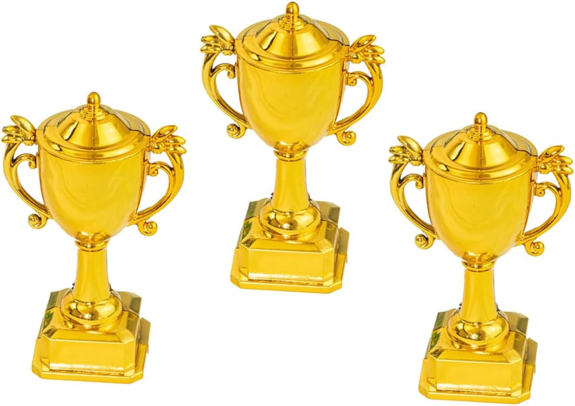 DIYEAH Decorazione per torta di compleanno Forma di Trofeo 3 Pezzi