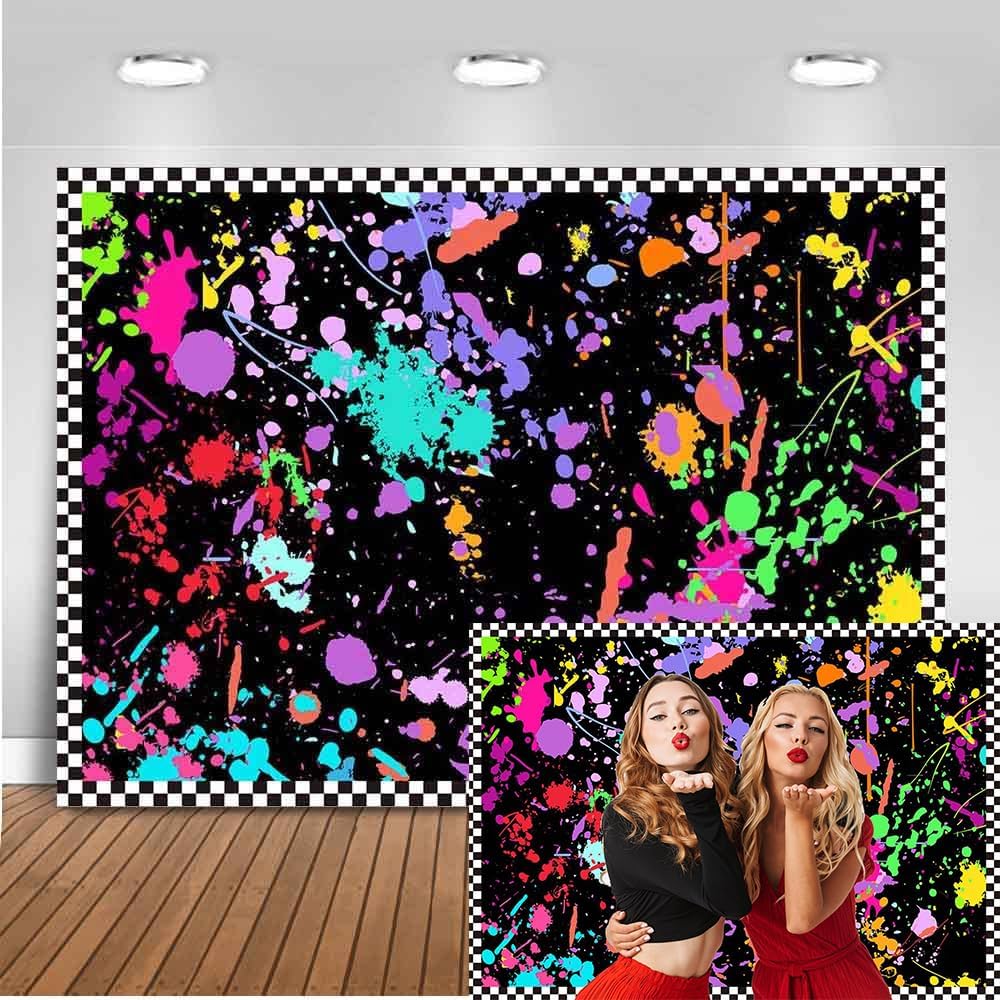 Avezano 1.5 * 1m Let's Glow Splatter Sfondo Fotografico