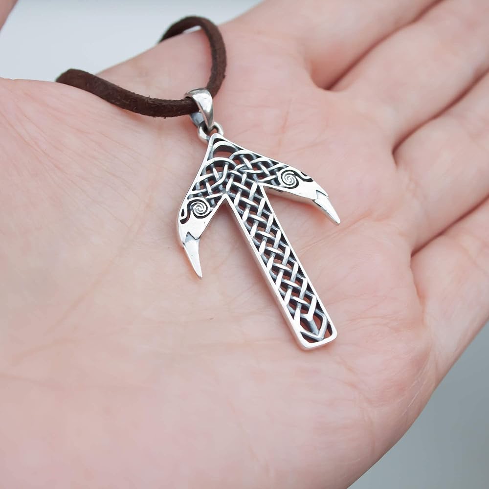 KINGWHYTE Collana celtica in argento 925
