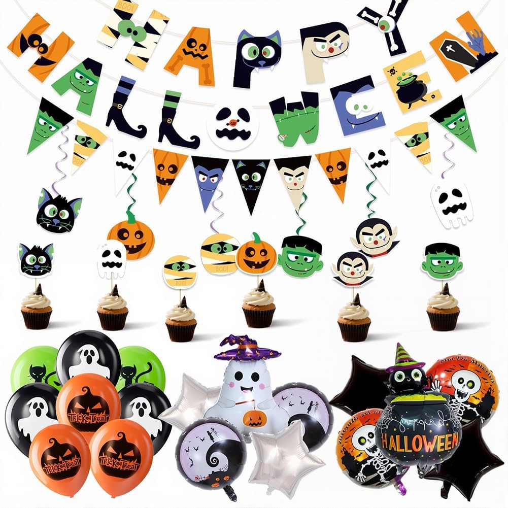Kit di Decorazioni per Festa di Halloween Striscione