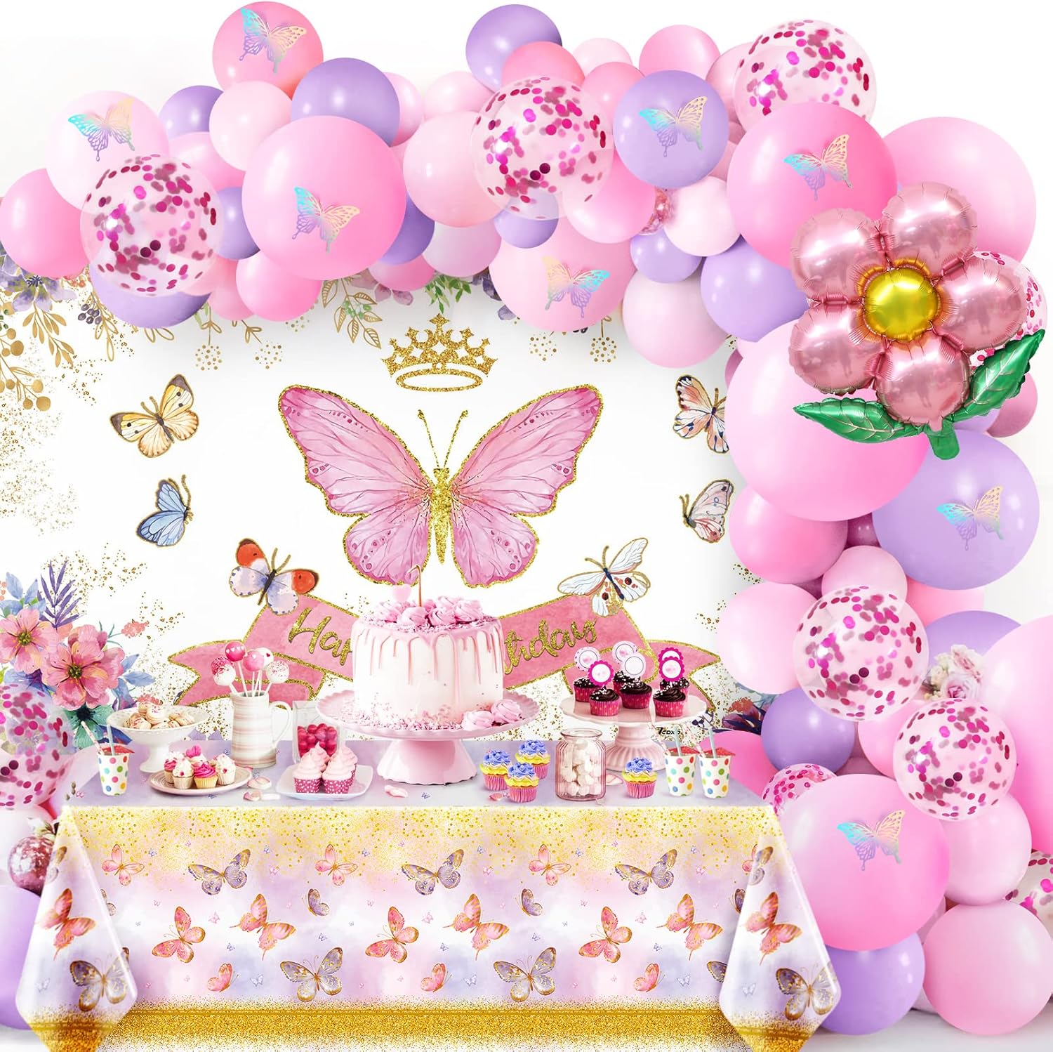 61 unità di decorazione per feste di compleanno