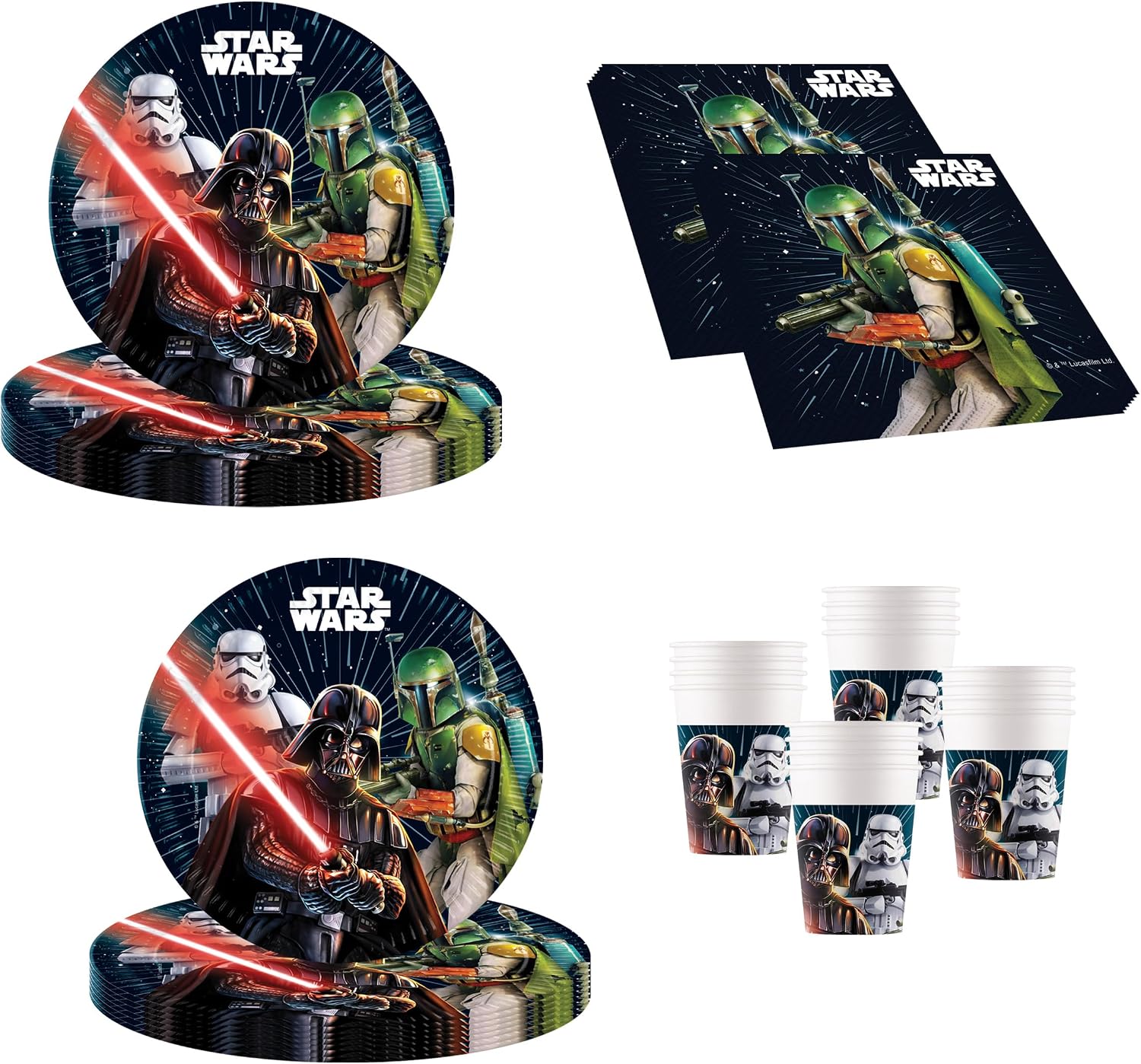 Procos 10215306DY - Set di Festa Star Wars Galaxy