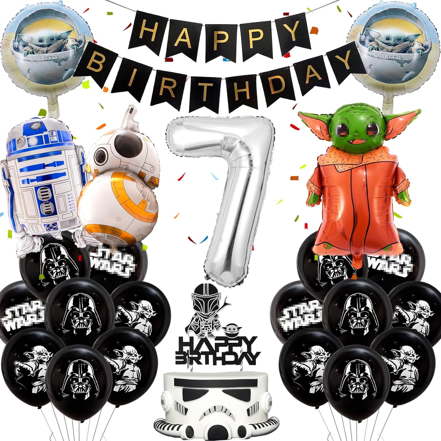 Palloncini di Star War, decorazione di compleanno