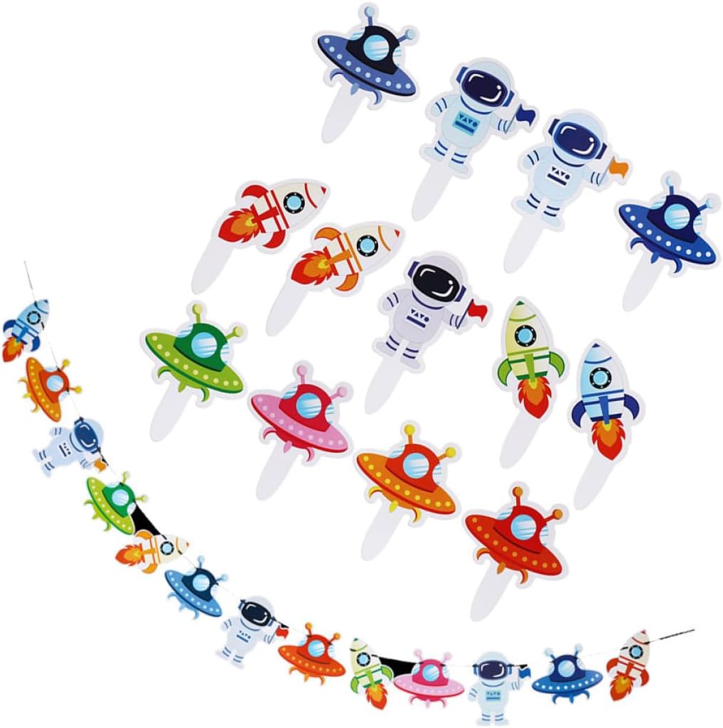 TOKIDNY Set di Striscioni Spaziali per Festa per Bambini