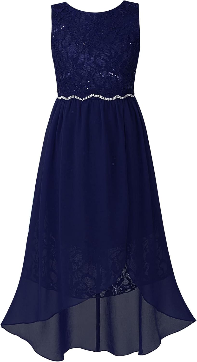 IEFIEL Vestido Fiesta de Tul para Flores Niña