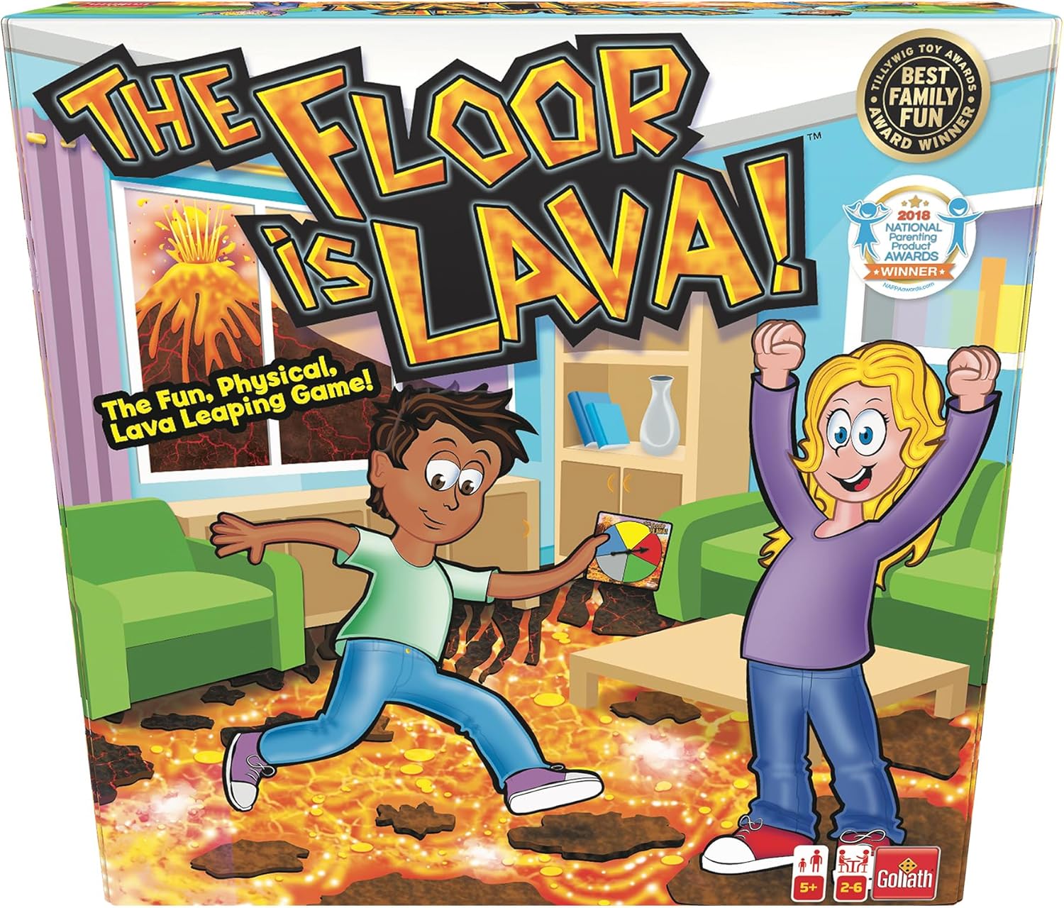 Floor is Lava. Divertido y dinámico juego para niños