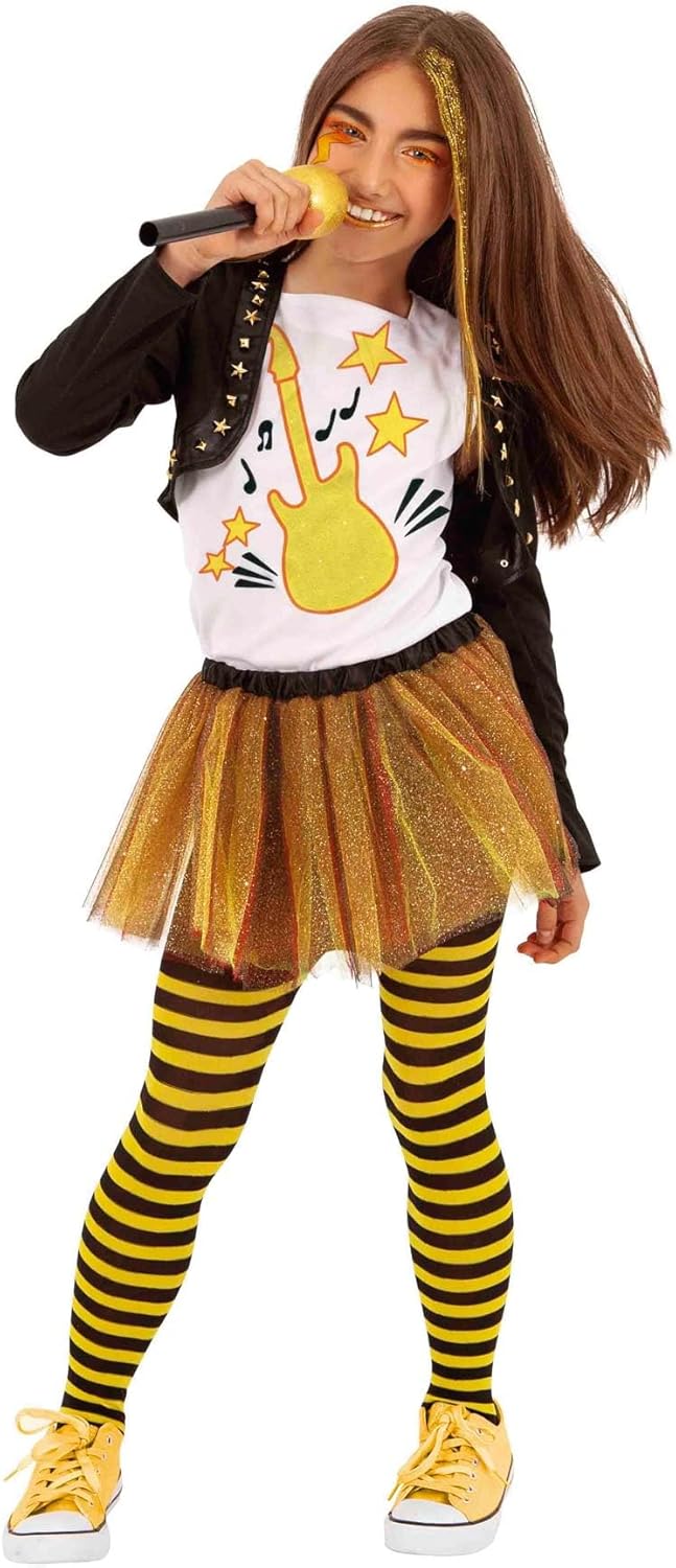 Rubies Disfraz Pop Girl Band Roxy C para niña, infantil