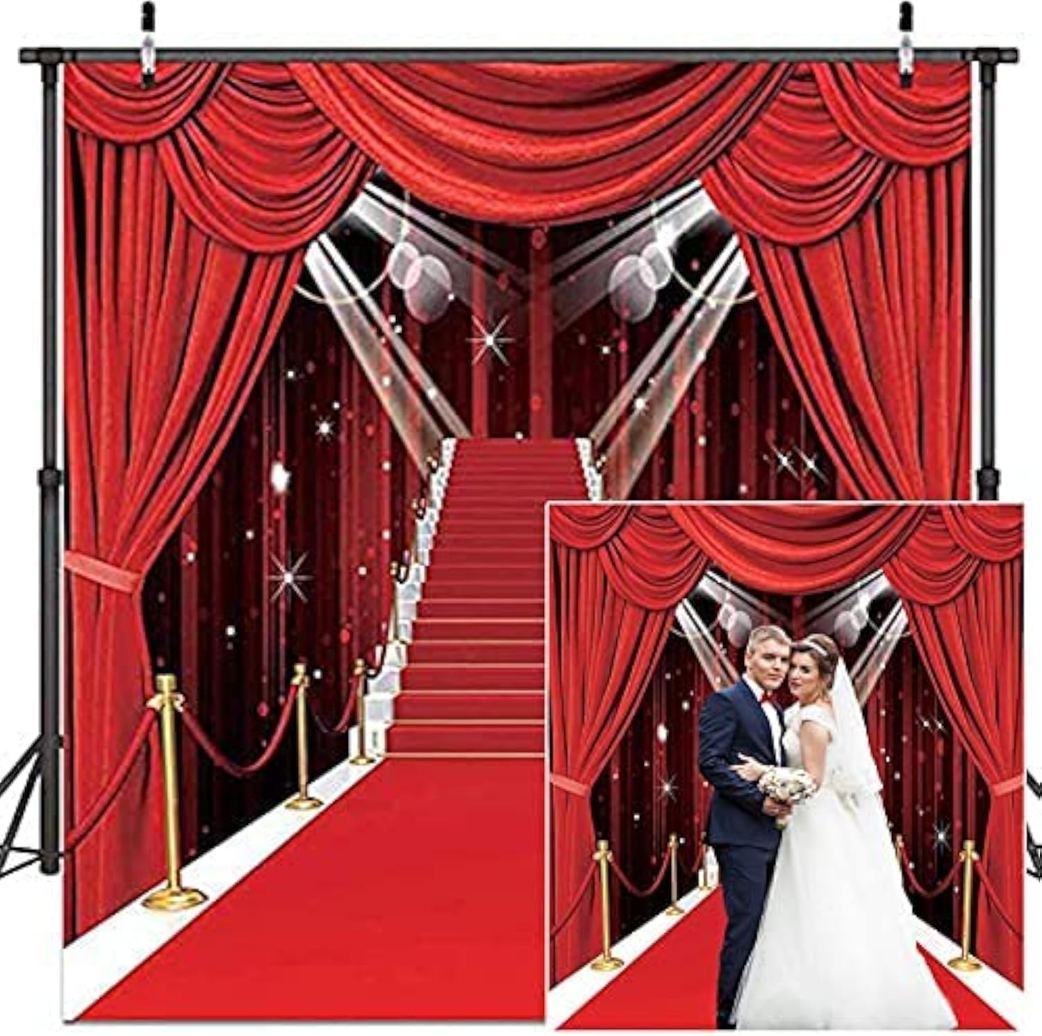 CY053 - Decoración de fiesta temática de Hollywood de 8 x 6