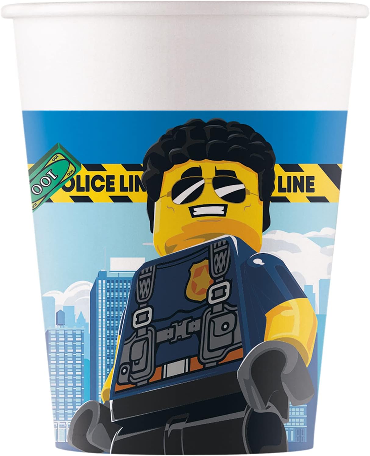 Tazas de fiesta Lego City, capacidad máxima de 200 ml