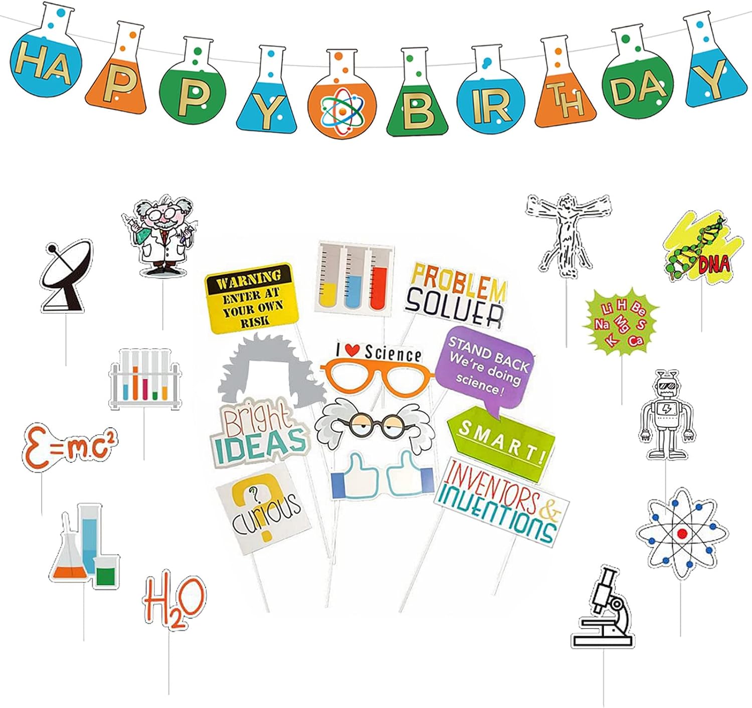 Ciencia Fiesta Decoración Científica Cumpleaños