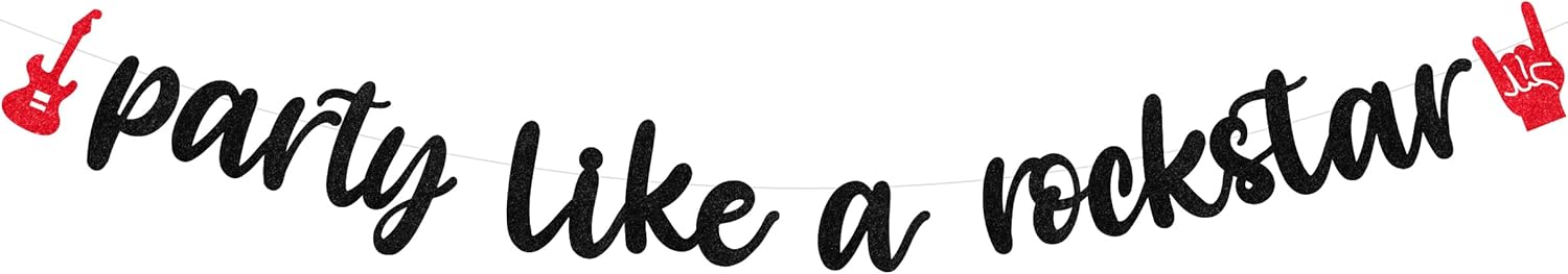 Decoraciones de Fiesta de Rock and Roll, Fiesta Como Una Rockstar