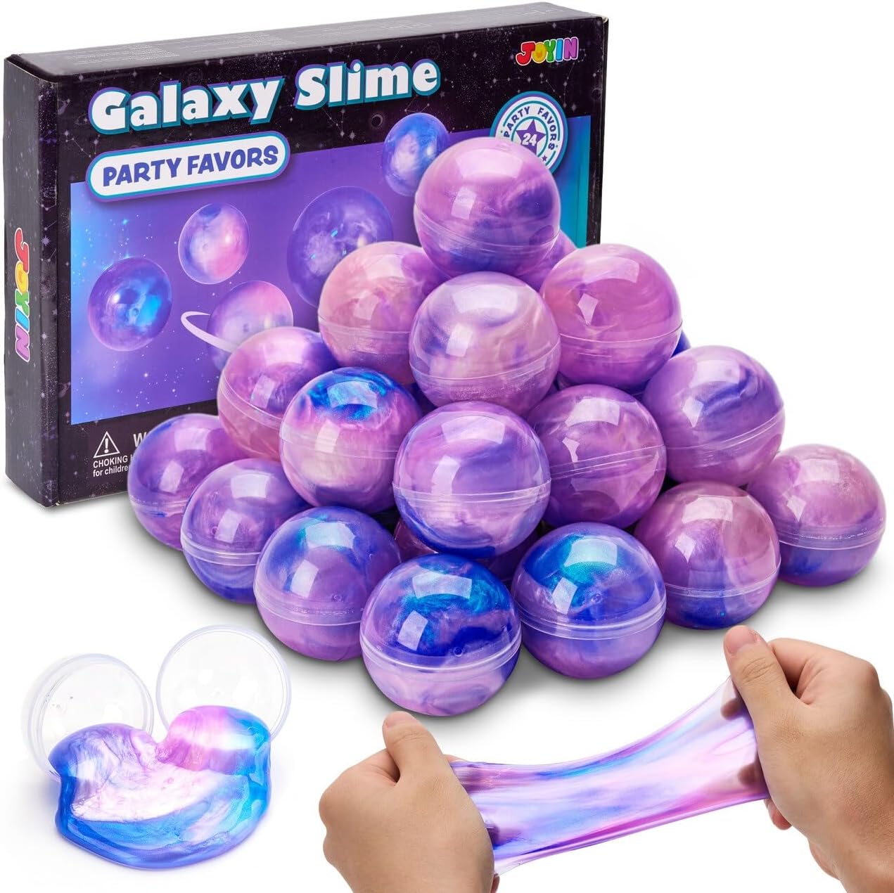 JOYIN Slime Para Niños, 24 Paquetes de Colores Rosa