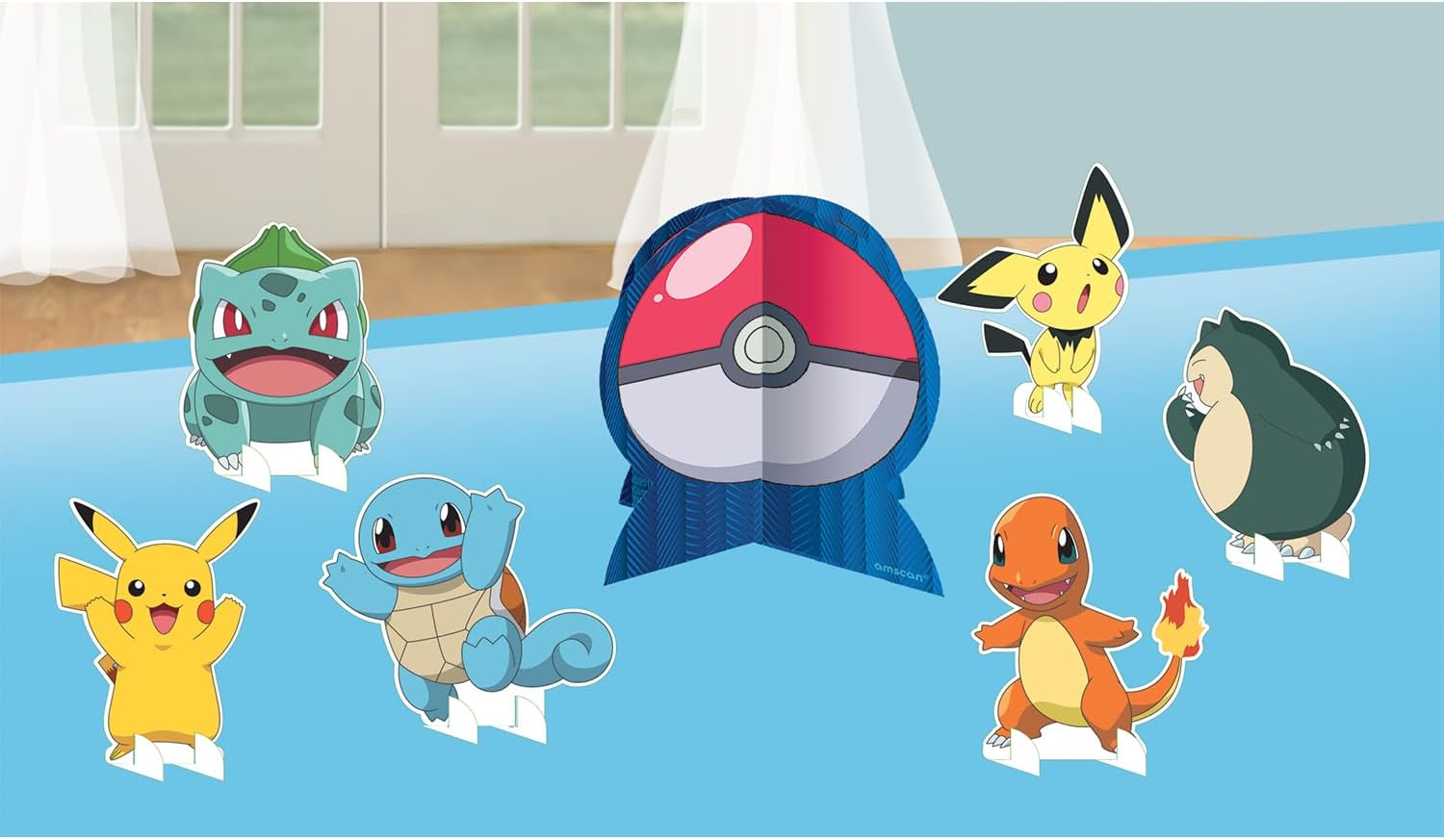 Amscan 9917124 - Decoración de centro de mesa Pokémon