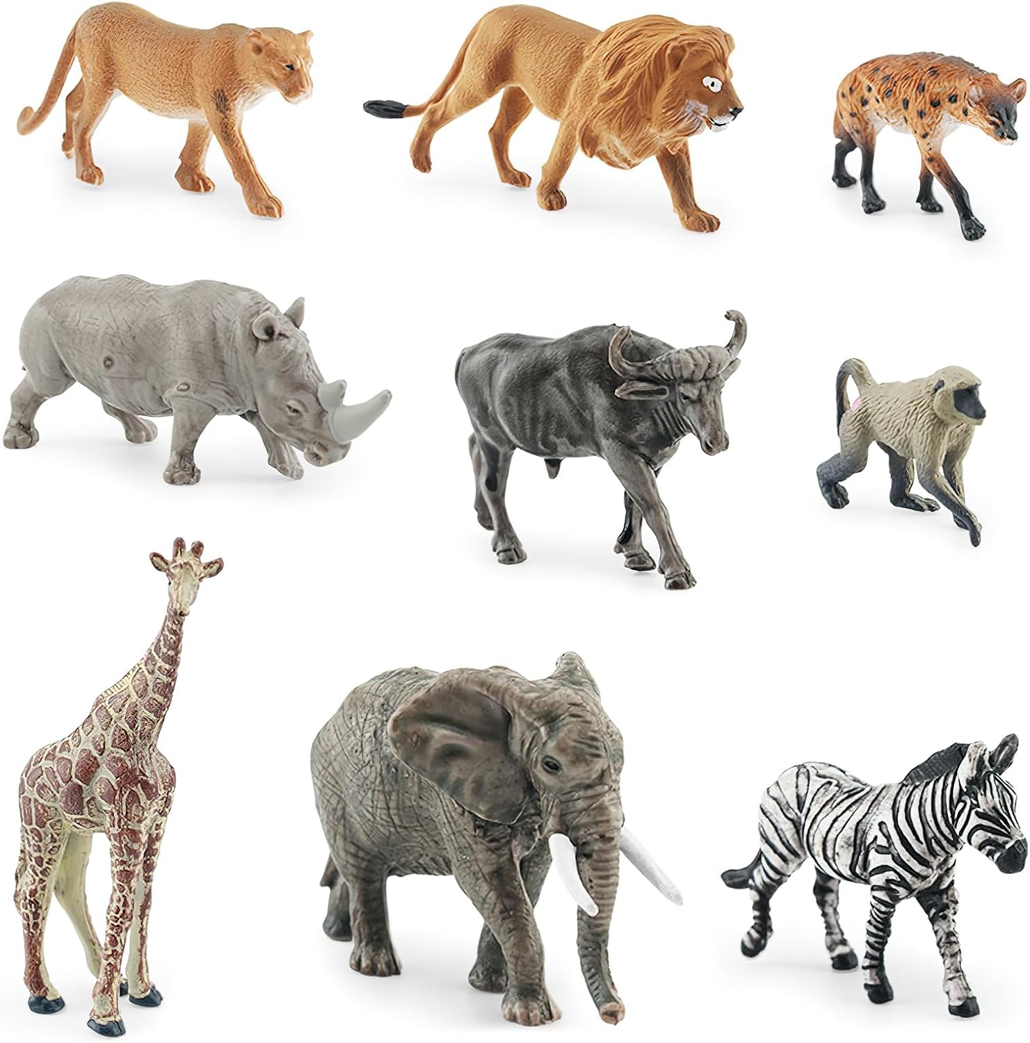 Mini Figuras de Animales del Safari