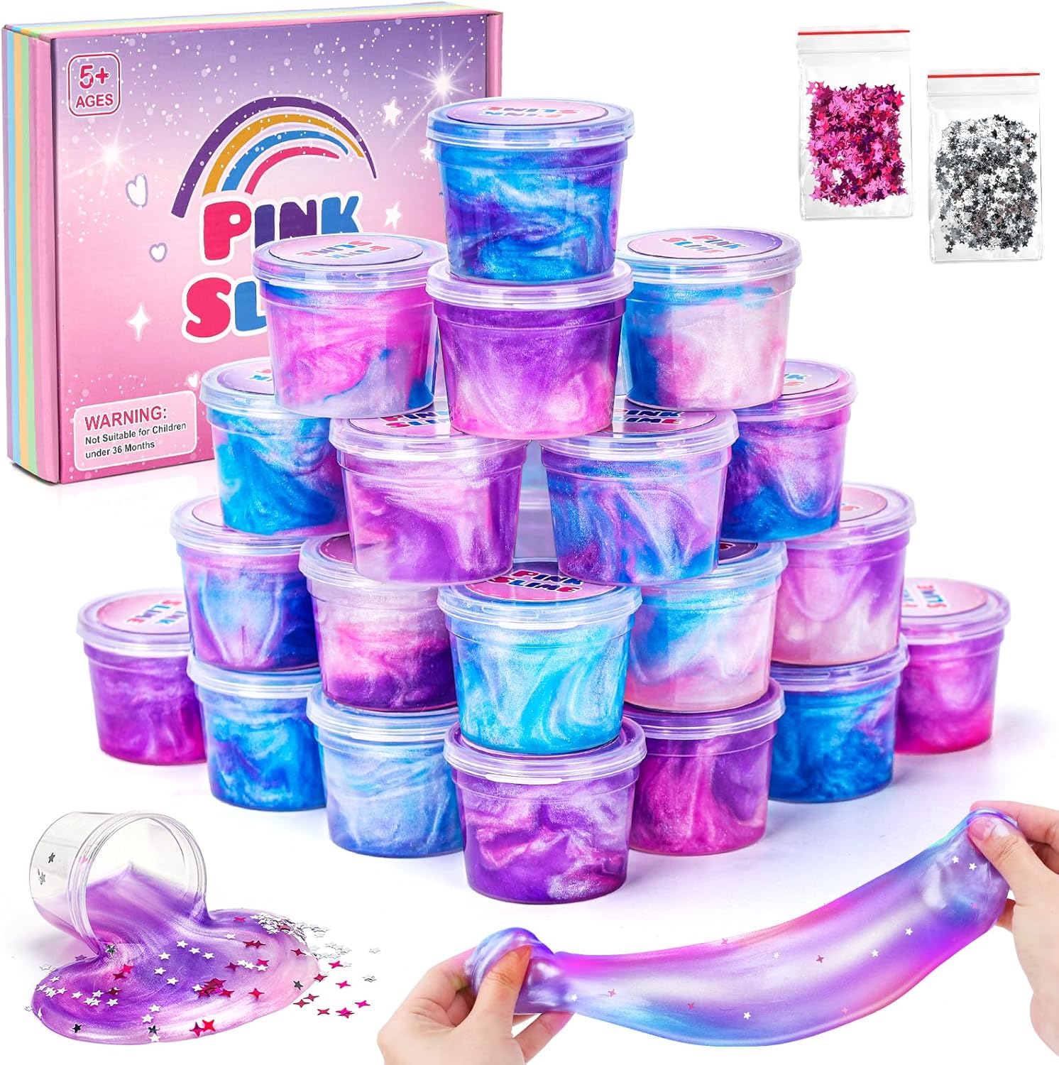 Fluffy Slime Kit Regalo para Niñas 6 7 8 9 Años