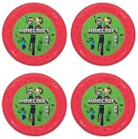 Procos - Piatto di plastica Minecraft, 4 pezzi