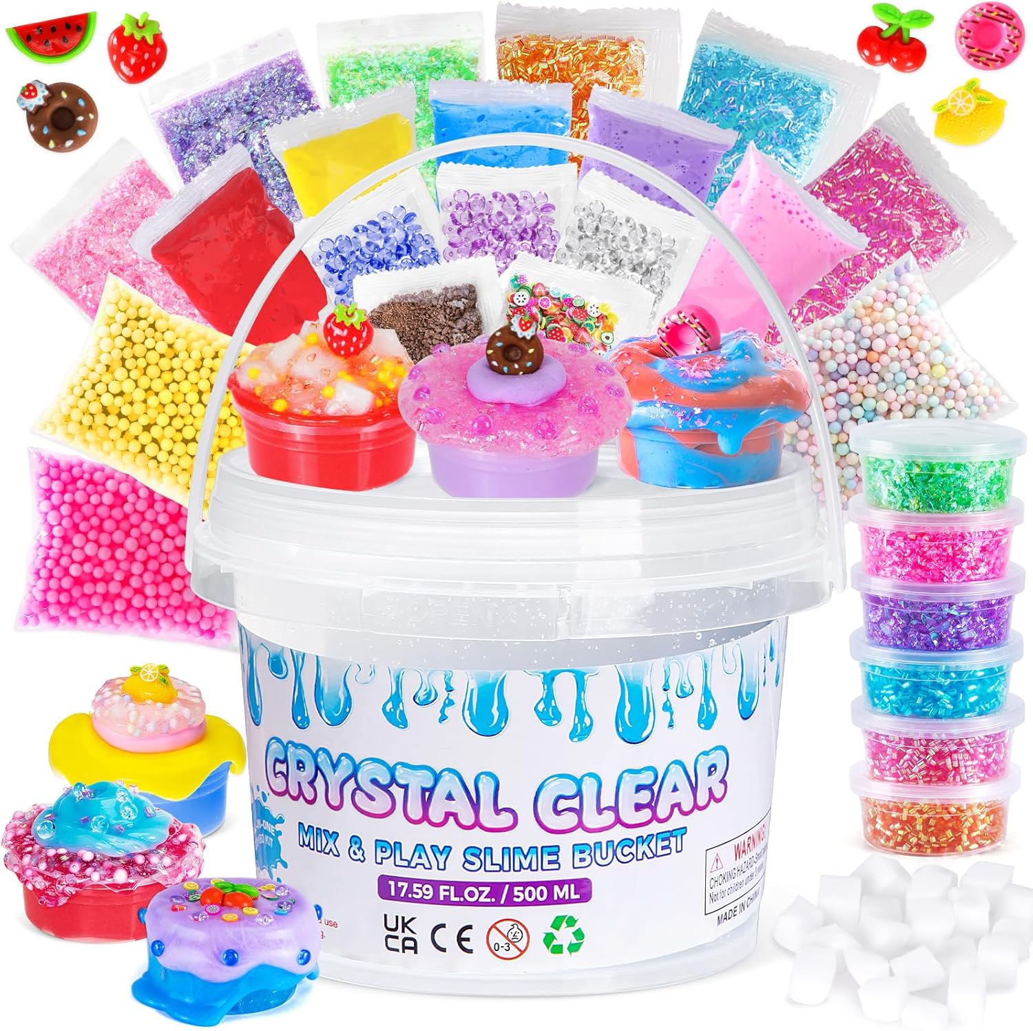 Thedttoy Clear Slime para Niñas