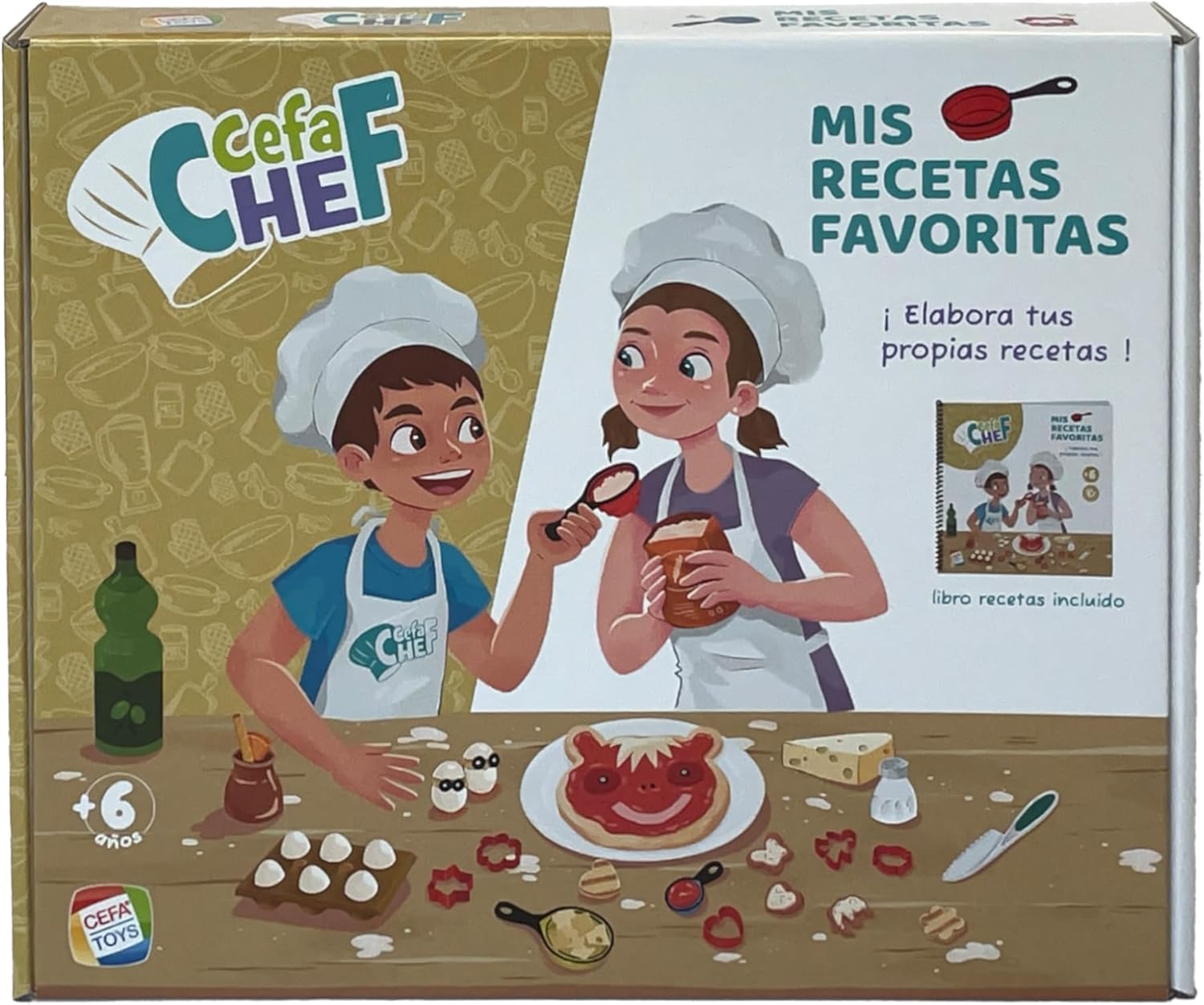 Cefa Chef, Mis Recetas Favoritas, Set de Cocina Infantil