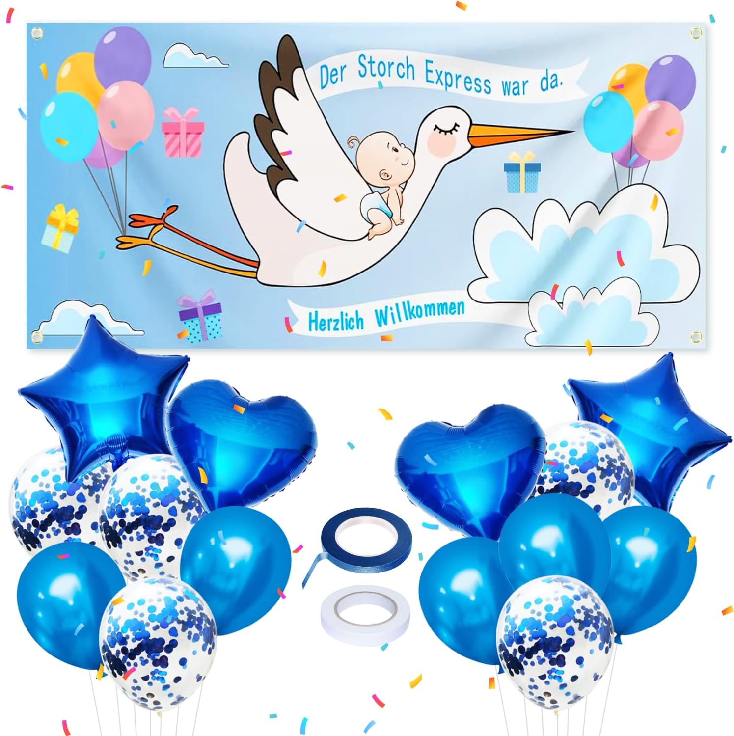 15 Piezas 160x70 cm Cigüeña Bienvenida a Casa